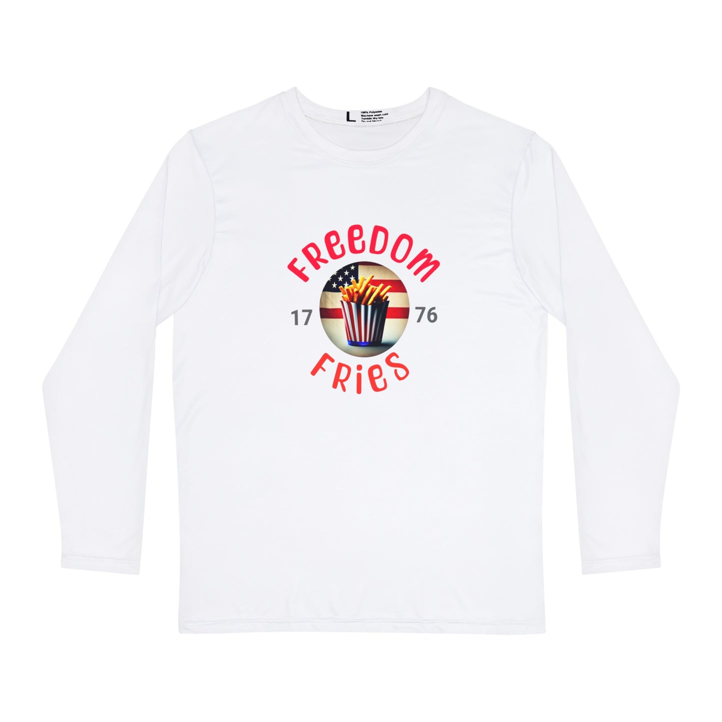 Freedom Fries 1776 Men's Long Sleeve Shirt (AOP)